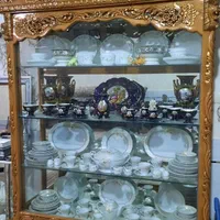 ویترین‌با‌منبت‌کاری‌زیبا‌و‌رنگ‌عسلی|بوفه، ویترین، کنسول|اصفهان, دستگرده|دیوار