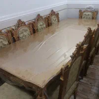 مبل و میز ناهارخوری از چوب ساج
