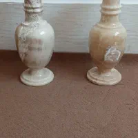 گلدان ۲عدد سنگ مرمر