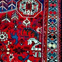 فرش دستباف قدیمی آنتیک قشقایی|فرش|صدرا-فارس, فاز ۱|دیوار