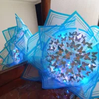 دسته گل پروانه کادو روز مادر|گل مصنوعی|تبریز, |دیوار