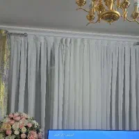 پرده شاین وحریر ۳لایه ۴متر و۳متر