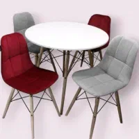 میز وصندلی نهار خوری لمسه مدل آیلار ۶۶۶