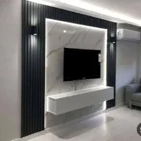 تی وی وال کنسول دراور جاکفشی شلف