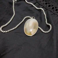 زنجیر و پلاک سنگ عقیق اصل مردانه