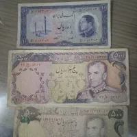 ۳قطعه اسکناس قدیمی