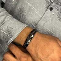 دستبند چرمی مردانه