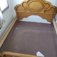 فروش تخت چوبی دونفره راش|تخت و سرویس خواب|اصفهان, کوی شهید کشوری|دیوار