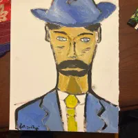 نقاشی رنگ و روغن بدون پاسپارتو و قاب