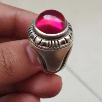 انگشتر نقره یاقوت