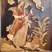 تابلوی معرق چوب