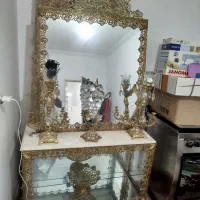 آینه شمعدان برنج