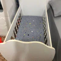 تخت خواب کودک با تشک و روکش تشک