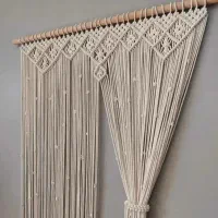 بافت انواع پرده مکرومه بافی|پرده، رانر، رومیزی|تهران, شمسآباد|دیوار