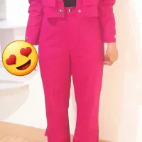 ست کت کراپ و شلوار بگ