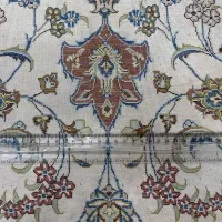 فرش تمام ابریشم دست بافت قم استاد نصیری|فرش|همدان, |دیوار