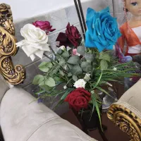 گل مصنوعی مشابه طبیعی|گل مصنوعی|قم, چهل درخت|دیوار