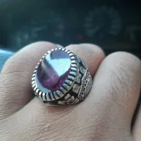 انگشتر نقره قلم کاری