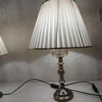 آباژور شامپاینی ۲تا برقی لامپ دار تکی هم فروخته|چراغ خواب و آباژور|اردبیل, |دیوار