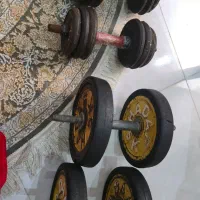 فروش دمبل دوعدد هشت کیلیویی و دو عدد ده کیلویی