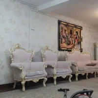 حراج مبلمان سلطنتی تمیز نو نو همراه کاور پارچه ای