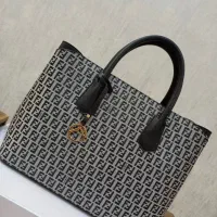 کیف چرم فندی پارچه ای