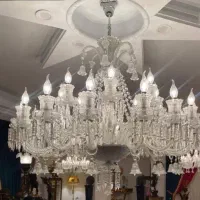 لوستر ۱۰شاخه بلوری