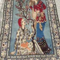 یک عدد فرش دستباف نائین طرح لیلی و مجنون