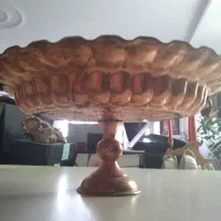 میوه خوری پایه دار وسینی پذیرایی مسی نو