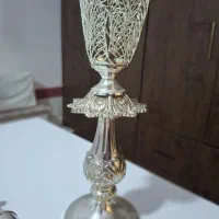 آینه شمعدان ملیله کاری|صنایع دستی و سایر لوازم تزئینی|ابریشم, |دیوار