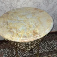میز اصل برنز با سنگ اصل مرمر مشخصات پایین|مبلمان خانگی و میز عسلی|سهند, |دیوار