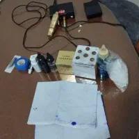 دستگاه تتو بدن با لوازم مصرفی