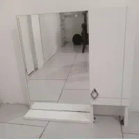 آینه باکس - جا مایع و جا دستمالی - قفسه حمام