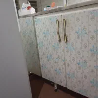 کابینت فلزی 3 درب با سنگ اوپن