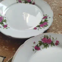 بشقاب گل چینی