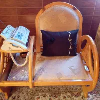 میز تلفن چوبی