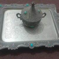 قندان و سینی انتیک