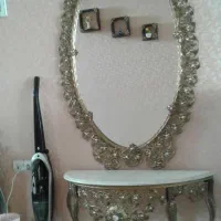 آینه و شعمدان برنزی سنگین وزن