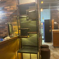 شلف ترکیب چوب و فلز