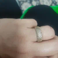 حلقه نقره واستیل رنگ ثابت