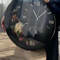 ساعت رزینی گل  طبیعی جاودان شده