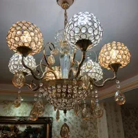 ۳عدد لوستر کریستالی درحدنو|لوستر و چراغ آویز|اندیشه, شهرک صدف|دیوار