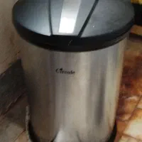 سطل زباله پدالی آشپزخانه (استیل)