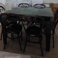 میز ناهارخوری|میز و صندلی غذاخوری|رشت, چله خانه|دیوار