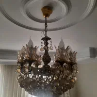 یک جفت لوستر برنزی ۱۰ شعله سرپیچ شمعی|لوستر و چراغ آویز|تهران, صادقیه|دیوار