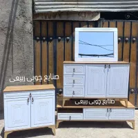 کنسول آینه ست مدل حصیری 120 سانت|بوفه، ویترین، کنسول|تهران, شهرک ولیعصر شمالی|دیوار