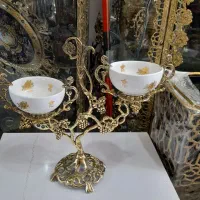 کاسه بشقاب پایه خرچنگی برنز برنجی|صنایع دستی و سایر لوازم تزئینی|اردبیل, |دیوار