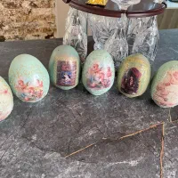 تخم مرغ تزئینی سفالی بزرگ