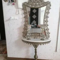 آیینه وشمعدان برنز