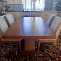 میز ناهار خوری شش نفره|میز و صندلی غذاخوری|کلاله, |دیوار